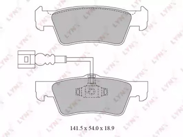 Комплект тормозных колодок LYNXauto BD-8034