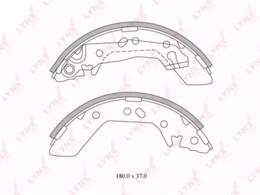 Комлект тормозных накладок LYNXauto BS-6301