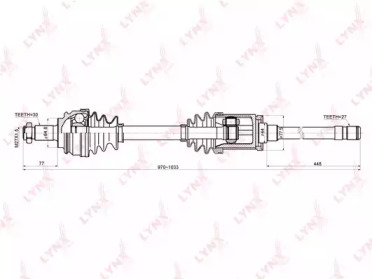 Вал LYNXauto CD-1416