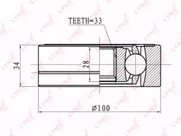 Шарнирный комплект LYNXauto CI-8009