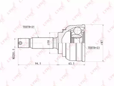 Шарнирный комплект LYNXauto CO-3629