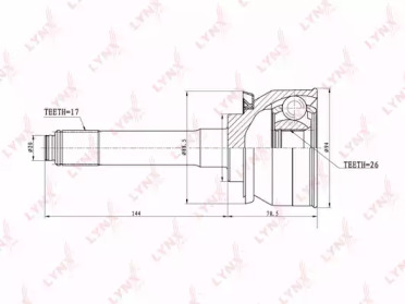 Шарнирный комплект LYNXauto CO-3800