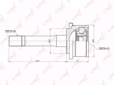 Шарнирный комплект LYNXauto CO-5104