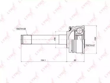 Шарнирный комплект LYNXauto CO-5506