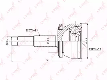 Шарнирный комплект LYNXauto CO-5708