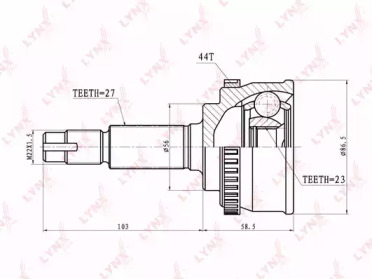 Шарнирный комплект LYNXauto CO-5717A