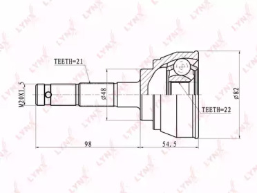 Шарнирный комплект LYNXauto CO-5730