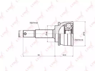 Шарнирный комплект LYNXauto CO-5759