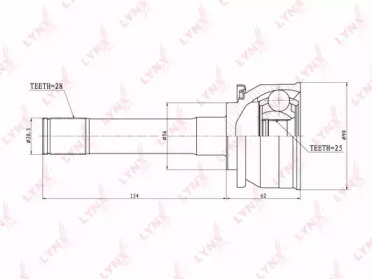 Шарнирный комплект LYNXauto CO-7304