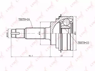 Шарнирный комплект LYNXauto CO-7507