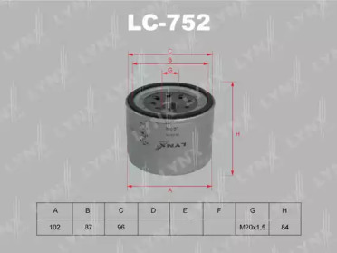 Фильтр LYNXauto LC-752