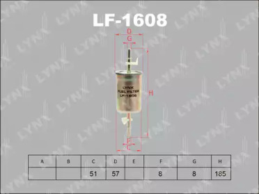 Фильтр LYNXauto LF-1608