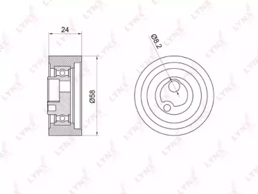 Ролик LYNXauto PB-1059