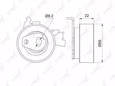 Ролик LYNXauto PB-1142