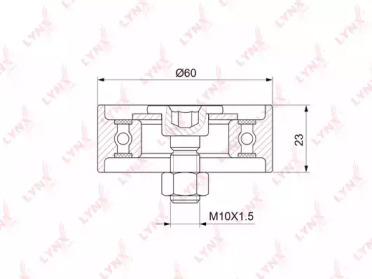 Ролик LYNXauto PB-1312