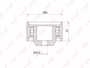 Ролик LYNXauto PB-3014