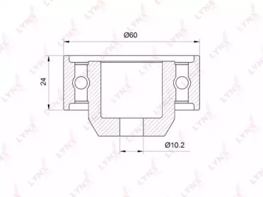 Ролик LYNXauto PB-3016