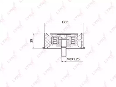 Ролик LYNXauto PB-3024