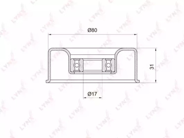 Ролик LYNXauto PB-5016