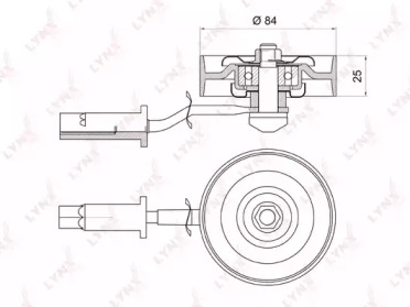 Ролик LYNXauto PB-5019