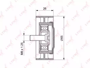 Ролик LYNXauto PB-5132