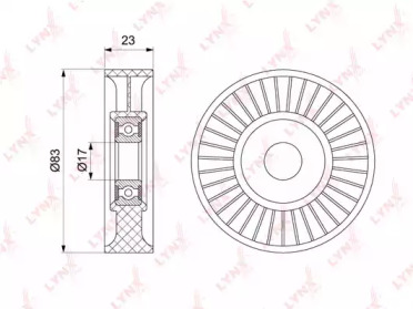 Ролик LYNXauto PB-5219