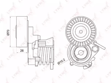 Натяжитель LYNXauto PT-3006