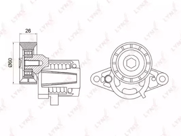 Натяжитель LYNXauto PT-3037