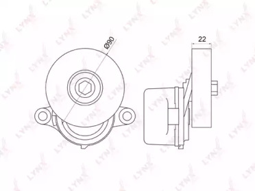 Натяжитель LYNXauto PT-3042