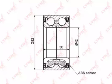 Комплект подшипника LYNXauto WB-1185