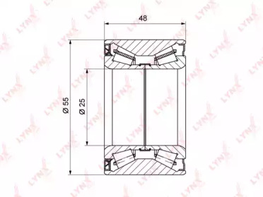 Комплект подшипника LYNXauto WB-1215
