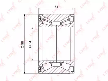 Комплект подшипника LYNXauto WB-1264