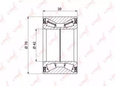 Комплект подшипника LYNXauto WB-1340
