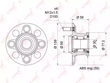 Комплект подшипника LYNXauto WH-1183