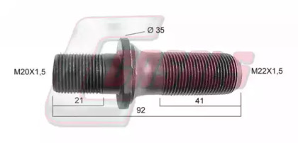 Болт CASALS 21255