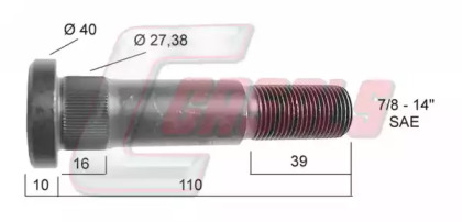 Болт CASALS 21309