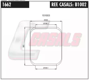 Баллон пневматической рессоры CASALS B1002