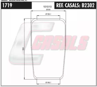 Баллон пневматической рессоры CASALS B2302