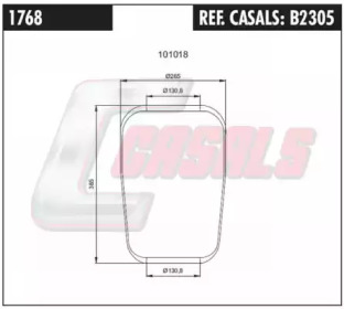 Баллон пневматической рессоры CASALS B2305