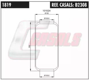 Баллон пневматической рессоры CASALS B2308