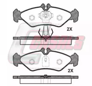 Комплект тормозных колодок CASALS BKM1039