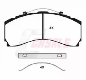 Комплект тормозных колодок CASALS BKM246