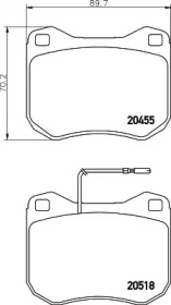 Комплект тормозных колодок HELLA PAGID 8DB 355 029-201