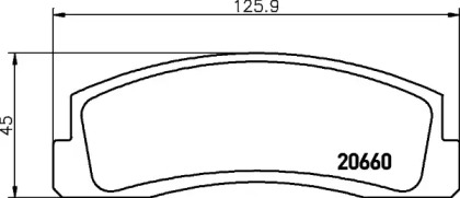 Комплект тормозных колодок HELLA PAGID 8DB 355 007-221