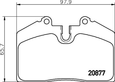 Комплект тормозных колодок HELLA PAGID 8DB 355 015-671