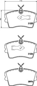 Комплект тормозных колодок HELLA PAGID 8DB 355 017-851