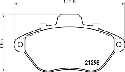 Комплект тормозных колодок HELLA PAGID 8DB 355 019-051