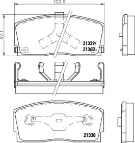 Комплект тормозных колодок HELLA PAGID 8DB 355 026-911