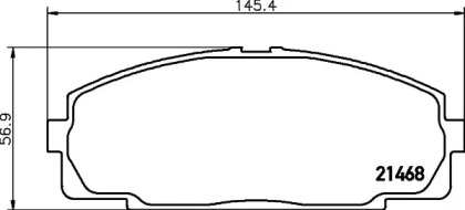 Комплект тормозных колодок HELLA PAGID 8DB 355 028-981