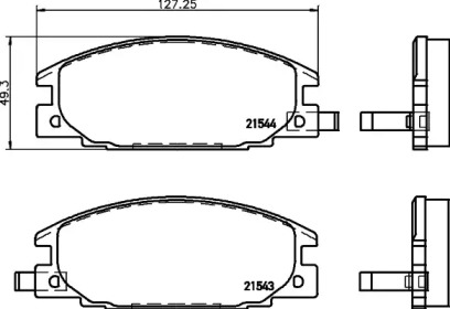 Комплект тормозных колодок HELLA PAGID 8DB 355 024-501